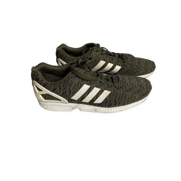adidas ZX Flux Primeknit Men Green Black  2016 Sz 10 BB2165